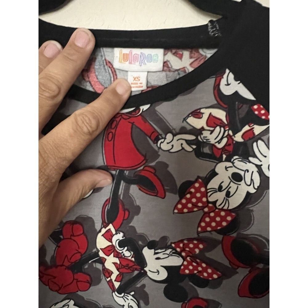 Lularoe Disney Minnie Mouse Raglan Randy Size‎ XS - Picture 2 of 2